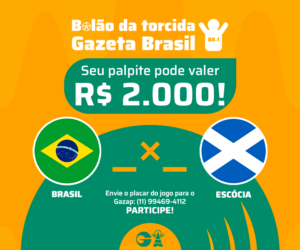 Bolão Brasil X Escócia