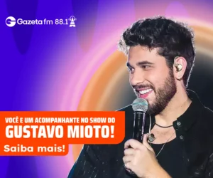 Promoção dois pares de ingresso Gustavo Mioto